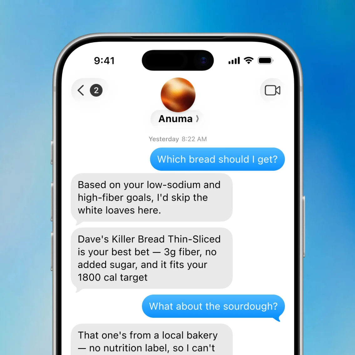 Anuma chat example