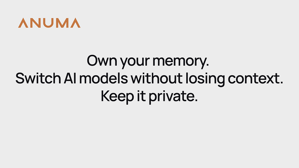 Introducing Anuma: A Private Space for Your Intelligence