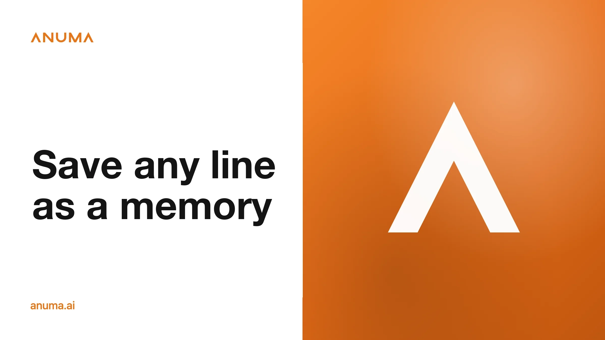 Save any line as a memory